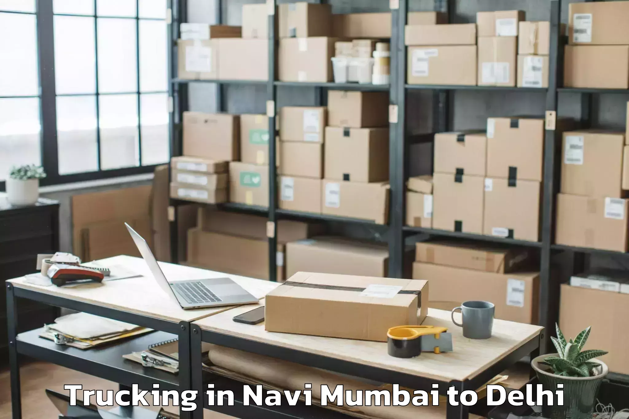 Hassle-Free Navi Mumbai to Jamia Millia Islamia New Delhi Trucking